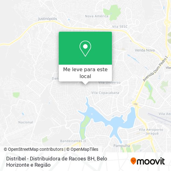 Distribel - Distribuidora de Racoes BH mapa