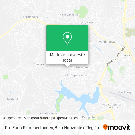 Pro Frios Representacoes mapa