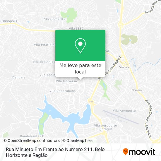 Rua Minueto Em Frente ao Numero 211 mapa