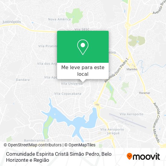 Comunidade Espirita Cristã Simão Pedro mapa