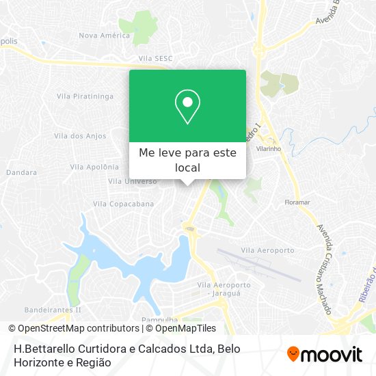 H.Bettarello Curtidora e Calcados Ltda mapa