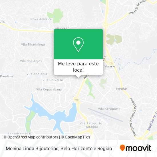 Menina Linda Bijouterias mapa