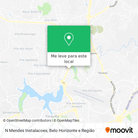 N Mendes Instalacoes mapa