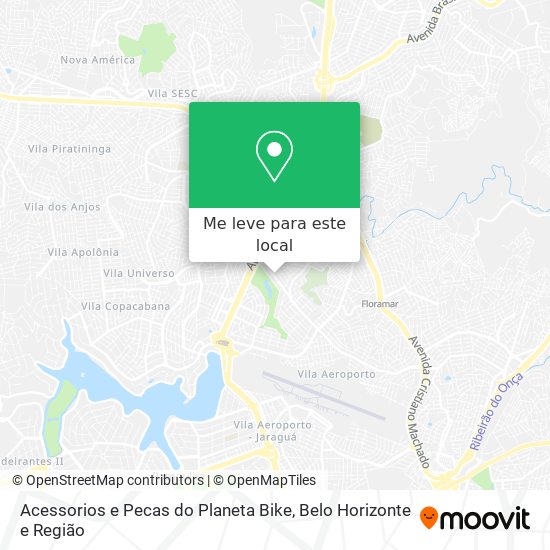 Acessorios e Pecas do Planeta Bike mapa