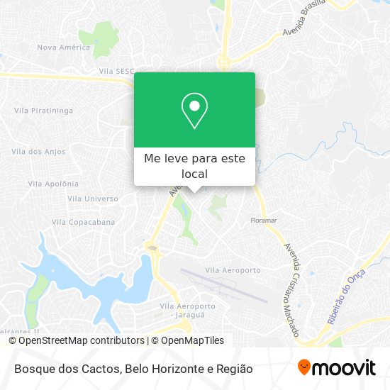 Bosque dos Cactos mapa