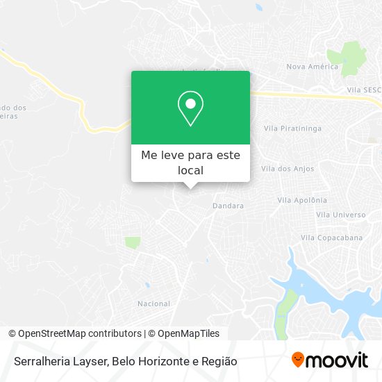 Serralheria Layser mapa