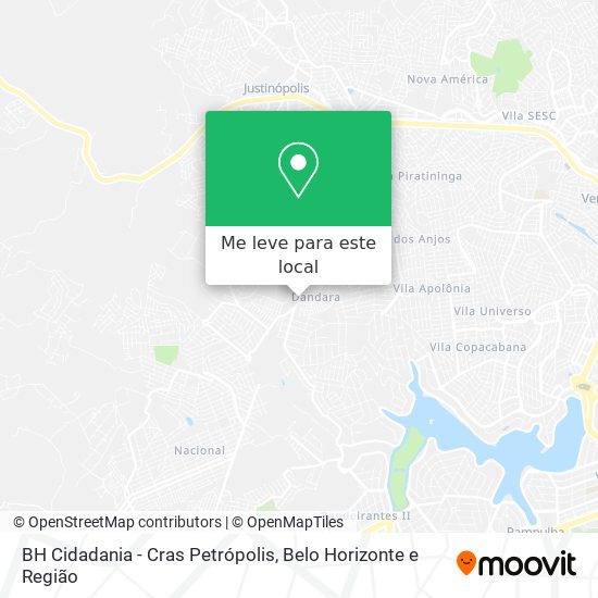 BH Cidadania - Cras Petrópolis mapa