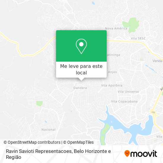 Ravin Savioti Representacoes mapa