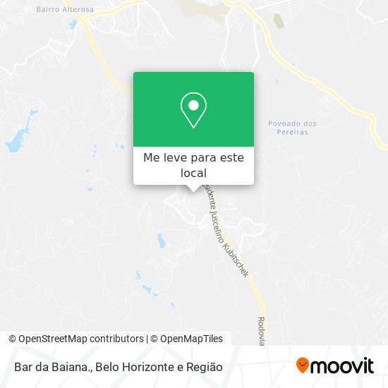 Bar da Baiana. mapa
