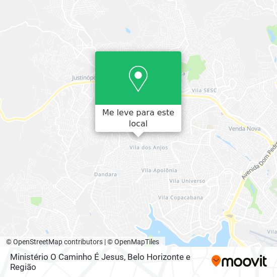 Ministério O Caminho É Jesus mapa