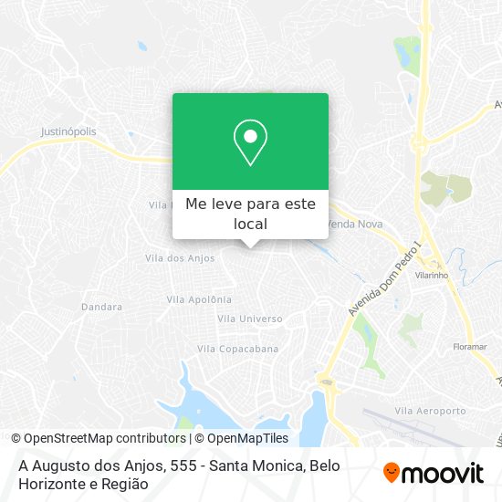 A Augusto dos Anjos, 555 - Santa Monica mapa