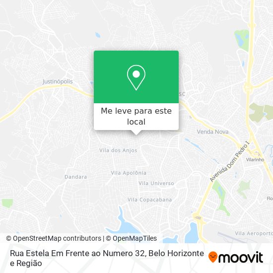 Rua Estela Em Frente ao Numero 32 mapa