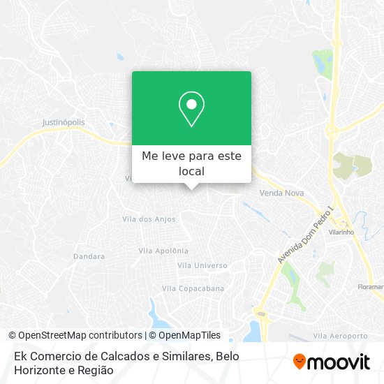 Ek Comercio de Calcados e Similares mapa
