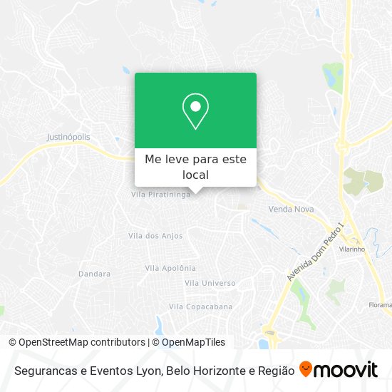 Segurancas e Eventos Lyon mapa