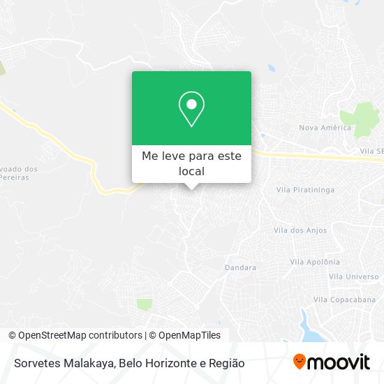Sorvetes Malakaya mapa