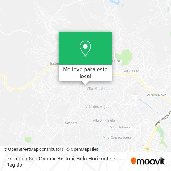 Paróquia São Gaspar Bertoni mapa