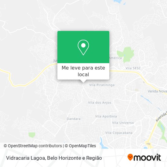 Vidracaria Lagoa mapa