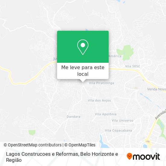 Lagos Construcoes e Reformas mapa