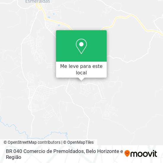 BR 040 Comercio de Premoldados mapa