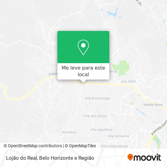 Lojão do Real mapa