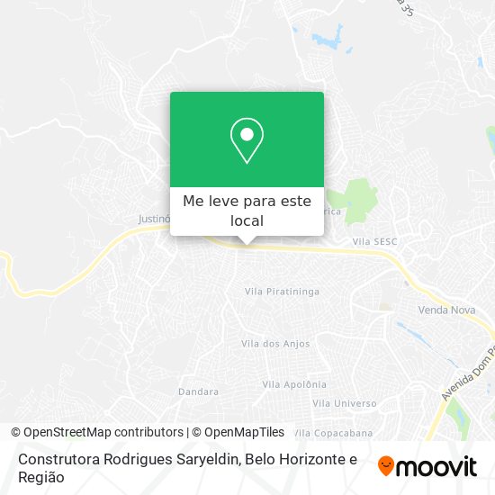Construtora Rodrigues Saryeldin mapa