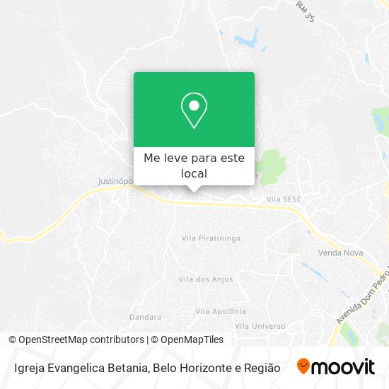 Igreja Evangelica Betania mapa