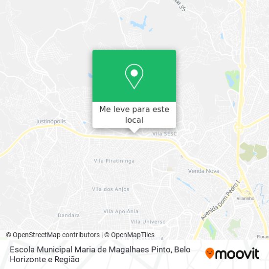 Escola Municipal Maria de Magalhaes Pinto mapa