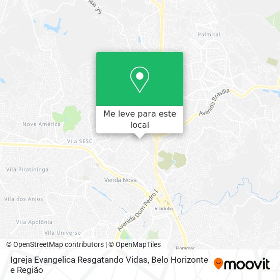 Igreja Evangelica Resgatando Vidas mapa