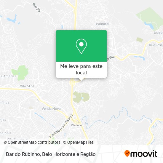 Bar do Rubinho mapa