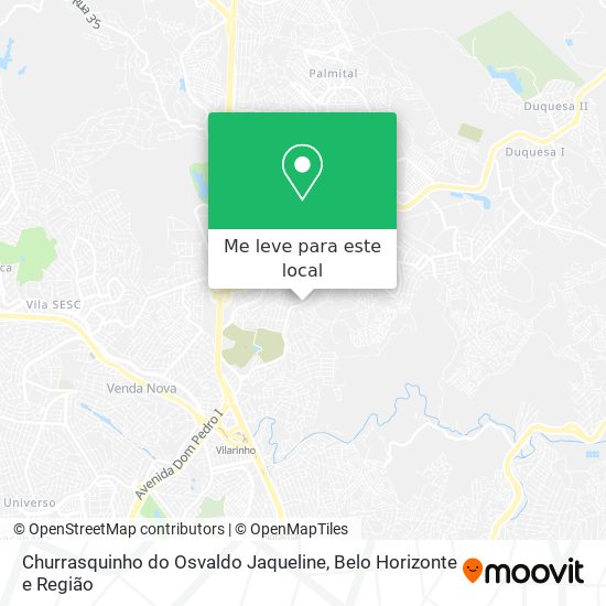 Churrasquinho do Osvaldo Jaqueline mapa