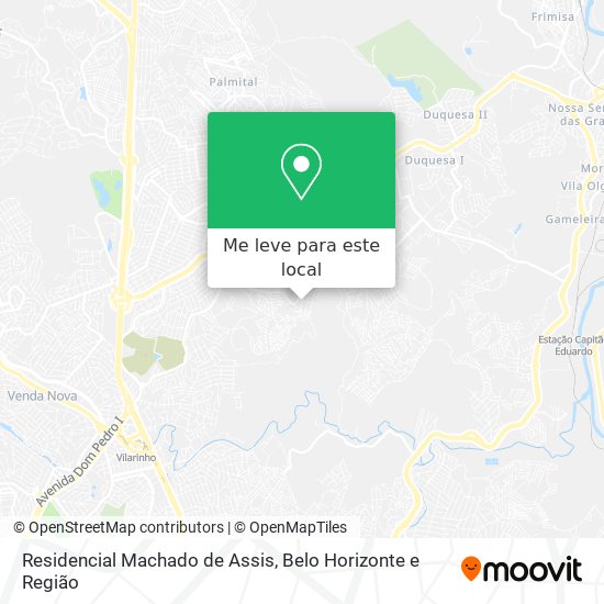 Residencial Machado de Assis mapa
