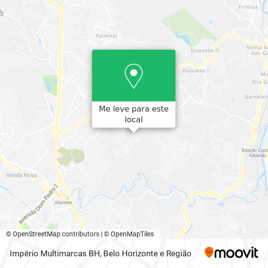 Império Multimarcas BH mapa