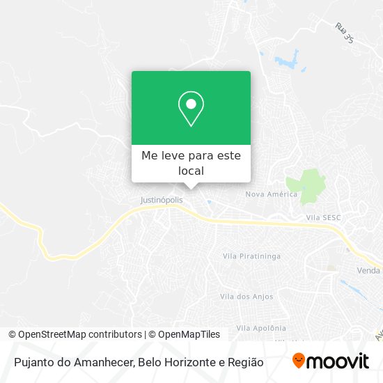 Pujanto do Amanhecer mapa