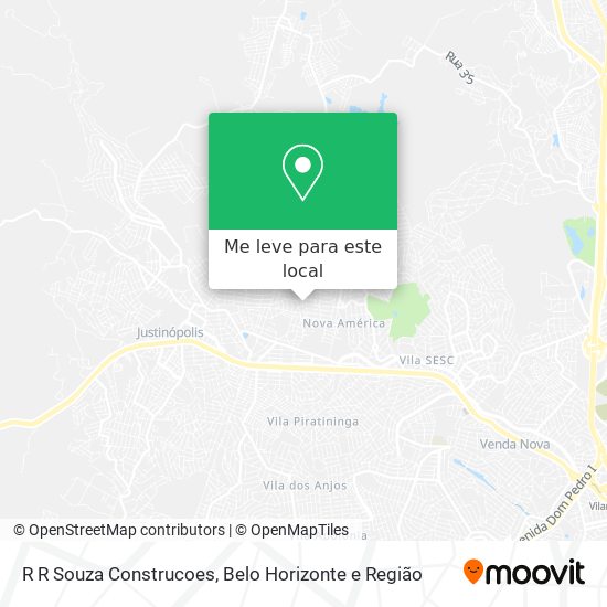 R R Souza Construcoes mapa