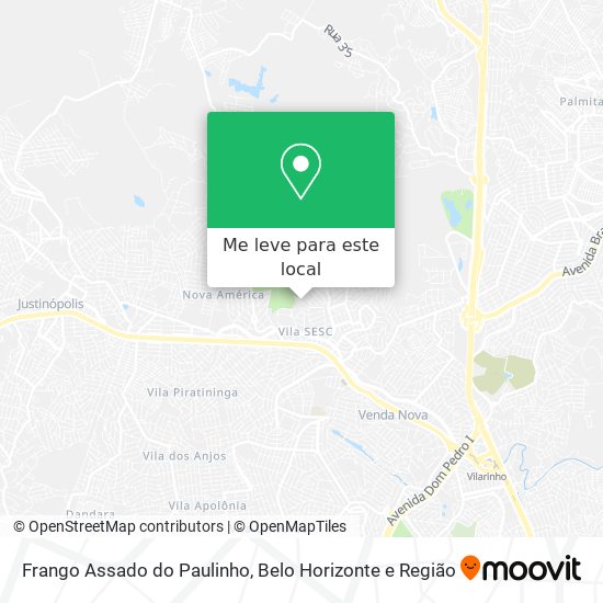 Frango Assado do Paulinho mapa