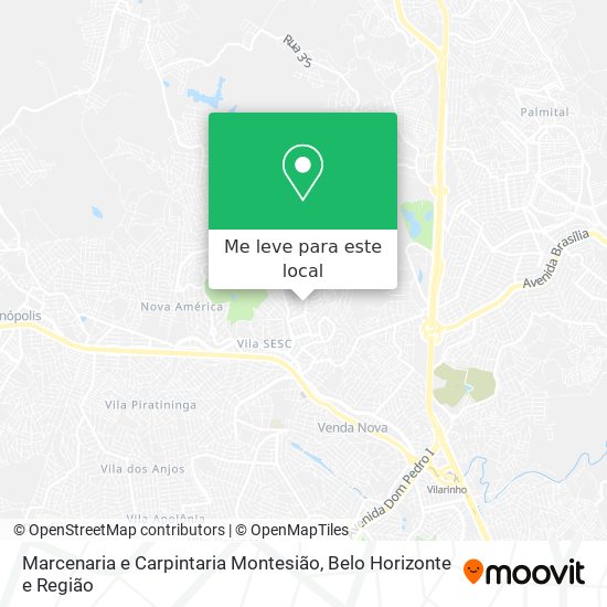 Marcenaria e Carpintaria Montesião mapa