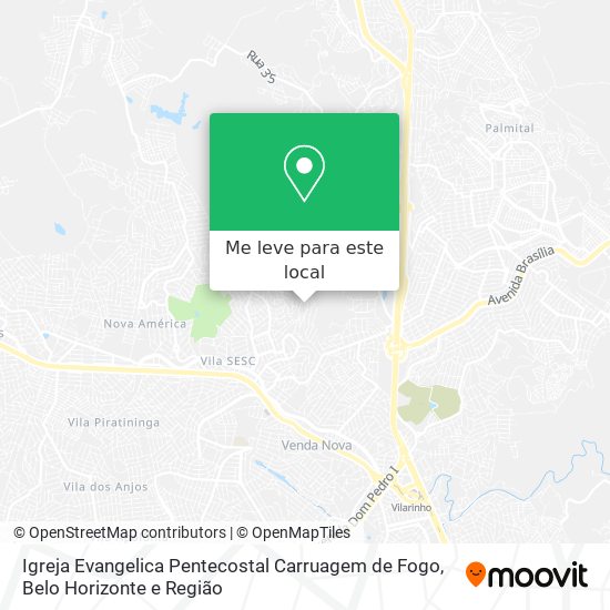 Igreja Evangelica Pentecostal Carruagem de Fogo mapa