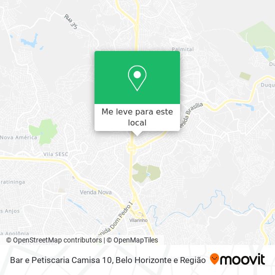 Bar e Petiscaria Camisa 10 mapa
