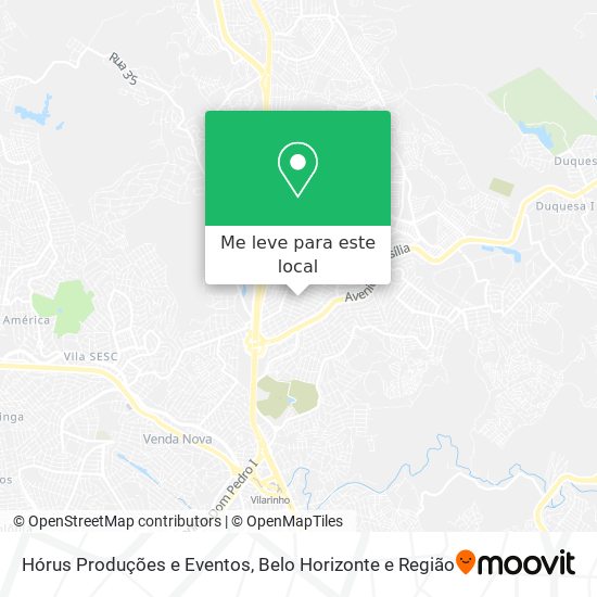 Hórus Produções e Eventos mapa