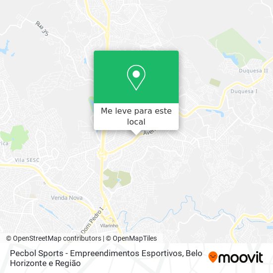 Pecbol Sports - Empreendimentos Esportivos mapa
