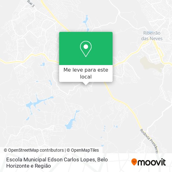 Escola Municipal Edson Carlos Lopes mapa
