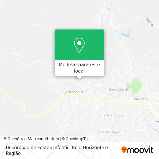 Decoração de Festas Infantis mapa