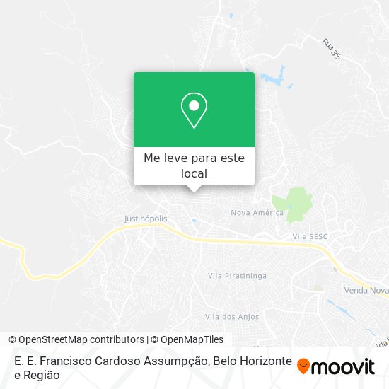 E. E. Francisco Cardoso Assumpção mapa