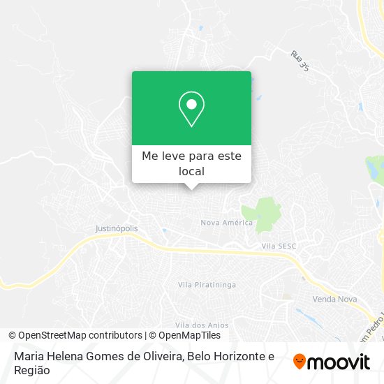Maria Helena Gomes de Oliveira mapa