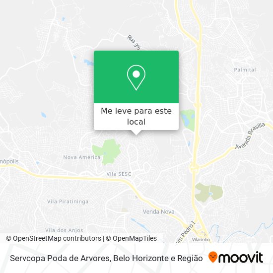 Servcopa Poda de Arvores mapa