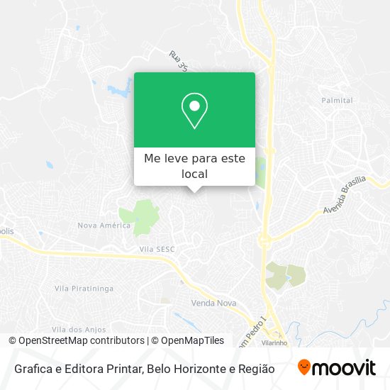 Grafica e Editora Printar mapa