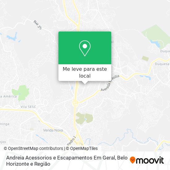 Andreia Acessorios e Escapamentos Em Geral mapa