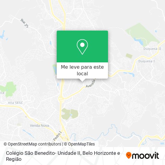 Colégio São Benedito- Unidade II mapa