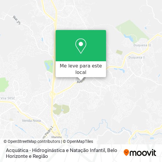 Acquática - Hidroginástica e Natação Infantil mapa