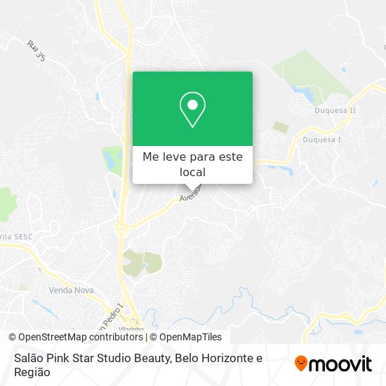 Salão Pink Star Studio Beauty mapa